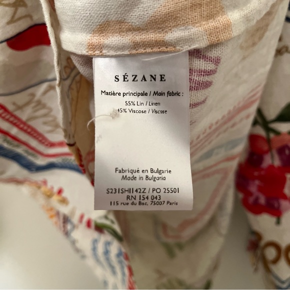 (RARE) NWT Sézane Max Shirt - Sézane X Fam Rio - Paris Ama Rio - Picture 7 of 11